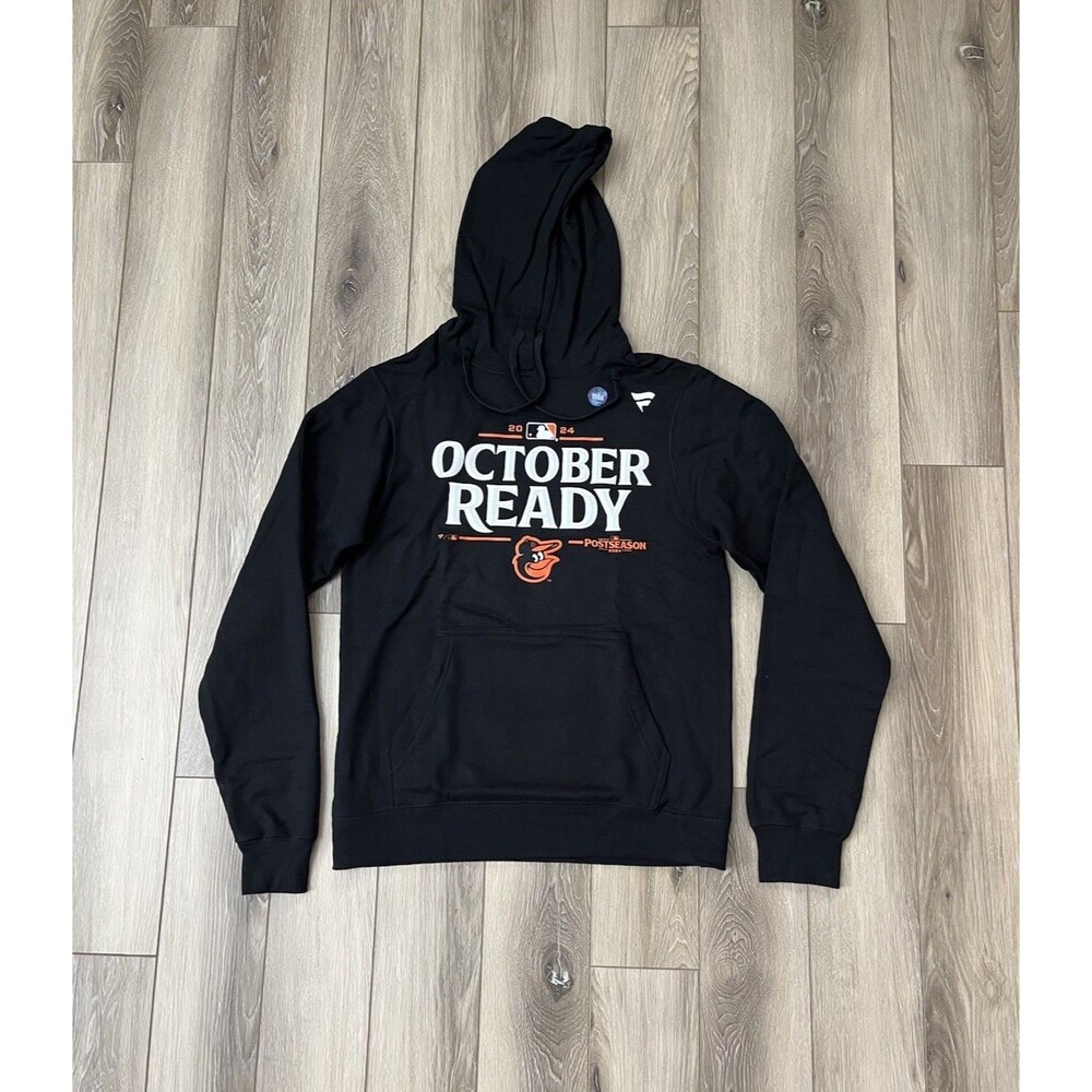 Baltimore Orioles Fanatics 2024 MLB Postseason Locker Room Black Hoodie Sz S